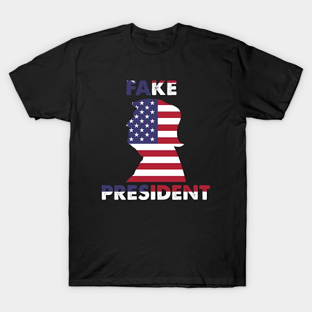 TRUMP FAKE PRESIDENT T-Shirt by rodmendonca